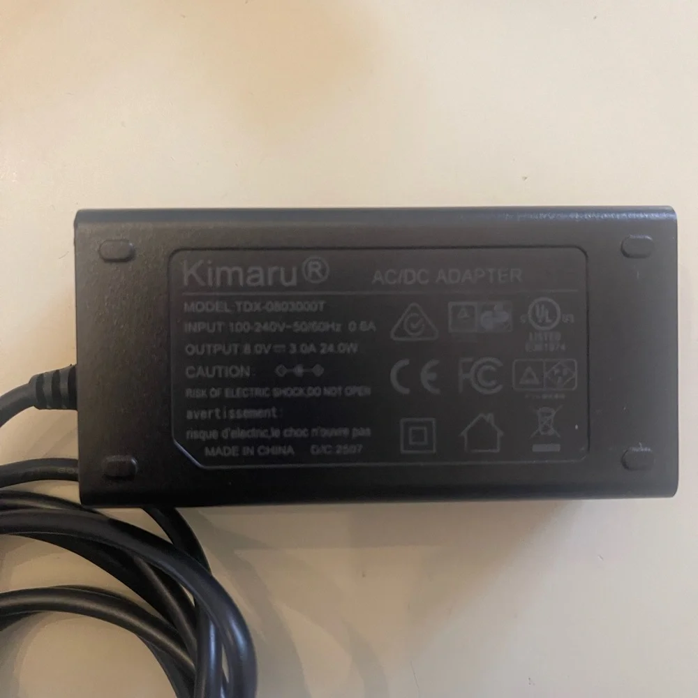 Kimaru NP-FZ100 Dummy Battery AC Power Supply Adapter Kit for Sony Alpha A6600